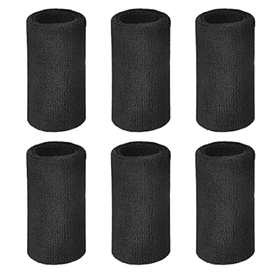 Reccisokz Juego de 6 pulseras deportivas elásticas de algodón de 15,2 cm