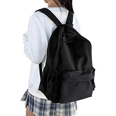 HYC00 Mochila escolar Bolsas de viaje causales para mujer Mochila para computadora portátil de 14 pulgadas Mochila ligera para adolescentes Mochila re