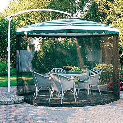 HMLOPX Pantalla de Mesa de sombrilla for jardín al Aire Libre Parasol Mosquitero Net Cover Bug Bett Nett Funda for la Tabla de Patio Umbrella Garden D
