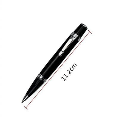 Mini bolígrafo Corto de Metal Completo de Lujo con 2 recargas, bolígrafos de Rodillo portátiles Pesados ??de Tinta Azul y Negra de 0,7 mm  Útil