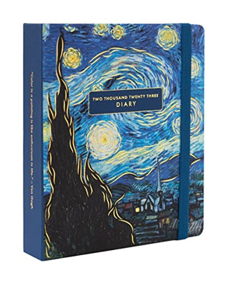Agenda 2022 2023 semana vista Starry Night By Vincent Van Gogh - Agenda escolar 2022 2023 desde agosto 2022 a diciembre 2023 │ Agenda semana vista 17 