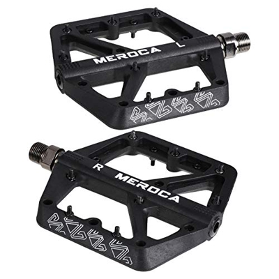 LIOOBO par de Pedales Ligeros de Bicicleta de Montaña de Fibra de Nylon Plataforma de Bicicleta Antideslizante Pedales Planos para Carretera de Montañ