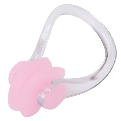 FOLOSAFENAR Tapones para la Nariz, Ligeros, Lavables, Tapones para los Oídos con Clip para la Nariz, Cómodos de Usar para Nadar(Rosado)