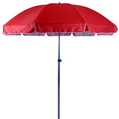 Sombrilla de Doble Capa, Costillas de sombrilla, Tela de Doble Capa Utilizada para jardín, balcón, Patio, Playa, Sombra Azul y R
