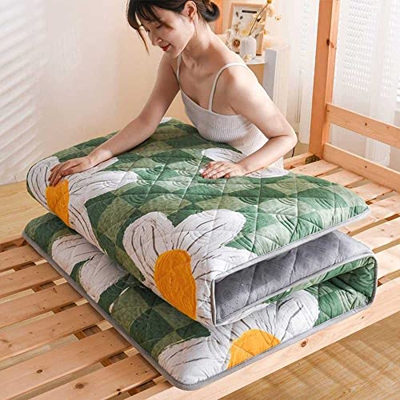 PCWLH Futn colchn,Tatami colchn de Piso porttil colchn Antideslizante Colchn Dormitorio,Travel Futoncolchn de Espuma para dormitorioCuatro Estaciones 