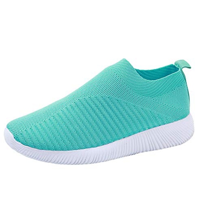 Zapatillas de Deportivos de Running para Mujer Casual en Suelas Cómodas Slip on Zapatos Deportivos para Correr al Aire Libre Calcetines Zapatos 36-41 