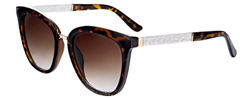 SQUAD Gafas de sol Para Mujer , Anteojos de sol Señora Marrón Cuadradas con purpurina plateado 100% protección uv400 precio