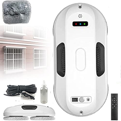 XHNCXHX Robot De Limpieza De Ventanas, Robot Limpia Cristales Inteligente, Limpia Cristales Magnético para Vidrios con Control Remoto, Limpiador De Ve