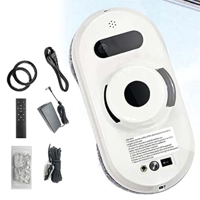 Robot Limpiador De Ventanas, Aspirador De Ventana Inteligente De Succión Fuerte Con Control Remoto, Robot De Limpieza De Vidrio Para Techos De Ventana