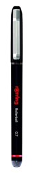 rOtring Bolígrafo Rollerball | Punta fina (0,7 mm) para escritura transparente | Tinta negra | 12 unidades en oferta