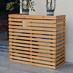 Ledpower Pantalla de Privacidad para Exteriores Cubierta de Aire Acondicionado de Madera, Valla de Aire Acondicionado Decorativa Recinto de Bote de Ba en oferta