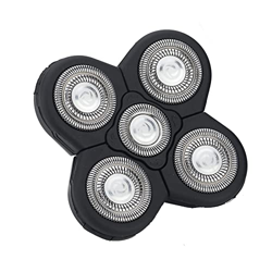 JIESITONG Hombres 5 Blade Razor Reemplazo Cabezales de Afeitado for alternar Flotante Lavable eléctrico 5D Shaver Trimmers Kit CHOADS Cutter 4D Cabeza características