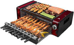 FMOPQ Korean Grill Korean BBQ Grill Indoor Barbecue 1200W Grill Outdoor and Indoor Smokeless Grill with Removable Easy-to-Clean Nonstick Plate 1110 en oferta