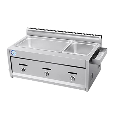 Fryerr Profesional de Alta Capacidad Fryerr, Acero Inoxidable Freidora Francesa for restaurantes comerciales Cooking Family Food Cooking/14258 (Size :