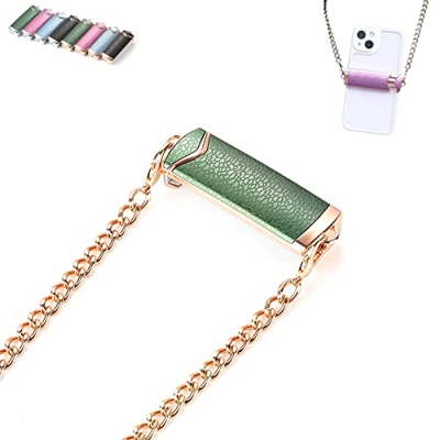 ToatlHeal Mobile Phone Crossbody Chain Back Clip,Detachable Mobile Phone Lanyard Clip,Portable Metal Crossbody Phone Case,Compatible with All Smart Ph