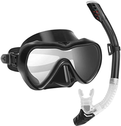 Gkhowiu El Conjunto de Snorkel Máscara de Snorkel Antivaho con Tubo de Snorkel Anti-Fuga Totalmente Seco para Mujeres Hombres Nadando y Buceando en oferta