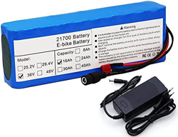 stdpcxz Batería Ebike De 36V 16Ah, Paquete De Batería De Litio para Bicicleta Eléctrica con Cargador De 42V 2A, para Motor De Scooter De Bicicleta Elé características