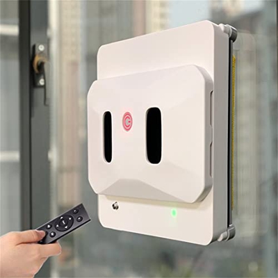 XHNCXHX Limpiador Robótico de Ventanas, 2500Pa Robot Limpiacristales con Control Remoto y Aplicación, Limpia Cristales Magnético para Todas Las Superf