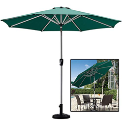 Sombrilla De Jardín De 8.9 Pies, Sombrilla De Exterior para Piscina De Patio Trasero con Cubierta De Césped, Sombrilla De Patio con Botón De Inclinaci en oferta