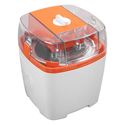 Heladera Automática, Máquina de Helado de Sorbete de Yogur Helado de 1500 Ml con Cubierta Transparente para Oficina en Casa, Naranja(#1) características
