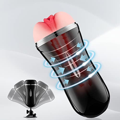 m?saj*/ador silicona, ventosa rotativa antideslizante, 2 túneles, 2 entradas, impermeable