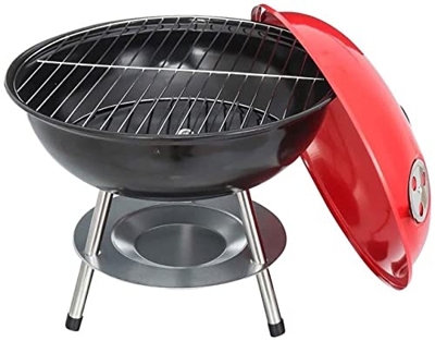 PNEGXIN Barbacoa Portatil Parrillas para Exteriores De 14 Pulgadas para Fumadores, Estufa De Barbacoa Ligera Portátil con Tapa Accesorios Barbacoa