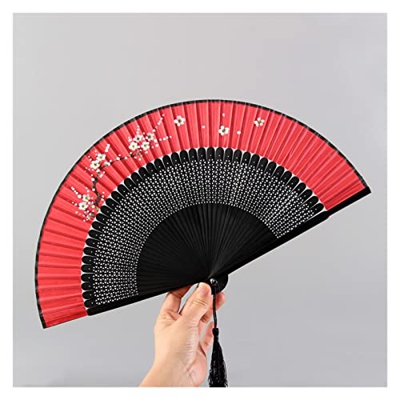 LiFBeauTiFul Cherry Blossoms Hand Fan Fans ADQUILES for DECORACIÓN DE Bola Home (Color : 4, Fan Size : 8.67 Inch)