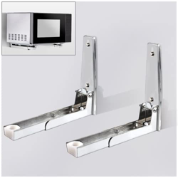 Soporte para Horno y Microondas Soporte Microondas de 2 piezas, Soporte de Estante Plegable Ajustable Robusto para Cocina retráctil Cargas de hasta 35 precio