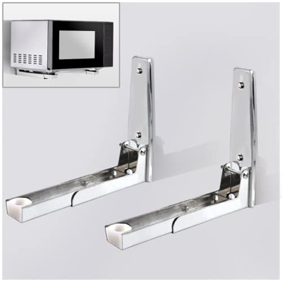 Soporte para Horno y Microondas Soporte Microondas de 2 piezas, Soporte de Estante Plegable Ajustable Robusto para Cocina retráctil Cargas de hasta 35