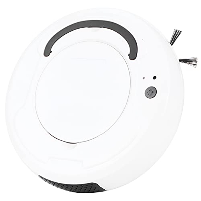 YECK Robot de Limpieza, 3.7V 3W 1200Mah Batería USB Carga Robot Aspirador 1300Pa Succión con Caja de Polvo de 400ML para Oficina en Casa para Piso Dur