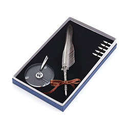Feather Vintage Dip Water Fountain Pen Europe Marry Signing Pen Birthday Writing Supplies (Color : H) (G) características