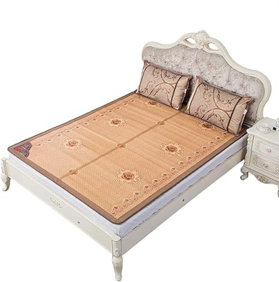 Alfombras para dormir de verano Cama de estera de bambú/ almohadilla de verano de enfriamiento de verano/ colchón de ratán, impresión de doble cara, d