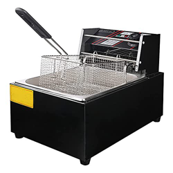 WZXCV con freidora eléctrica Tipo Cesta, Cesta Comercial para Restaurante, freidora eléctrica de Pavo para el hogar, encimera eléctrica de Acero Inoxi en oferta