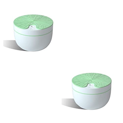 lmoikesz 2 Juegos de Humidificadores pequeños Car Mist Spray USB Purificadores Difusor Rosa Verde Azul Ultrasónico capacidad Luz Habitación grande