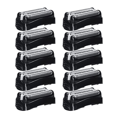 DXBO Cabeza de lámina de reemplazo de barlosa de chaquera de 10x Part Accesorios PARTIDOR Compatible con BA-RAUN Razor 3 2B 32S 21B 21S, 32B Solo (Col