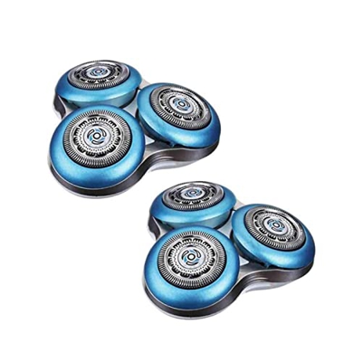 DXBO 2pack S7000 Razor Blade Reemplace la Cabeza Compatible con N-Orelco Shaver SH70 SH70/52 S7010 S7310 S7370 S7350 S7780 S7510 S772 (Color : Blue)