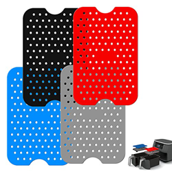 Revestimientos De Silicona para Freidora De Aire, 4 Piezas Revestimientos De Freidora De Aire De Silicona Reutilizables, Accesorios De Cocina para Fre precio