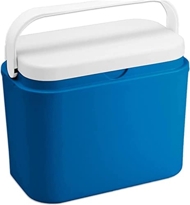 Nevera portátil con asa 10 litros, Material Polipropileno,Porta Alimentos para Playa, Acampada, Camping, Disponible varios tamaño de capacidad distint