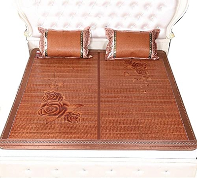 Alfombras para dormir de verano Alfombrillo de enfriamiento Colchón de bambú Matera de bambú Colchón plegable de doble cara Asiento for estudiantes Es