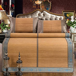 Alfombras para dormir de verano Matería de bambú de verano Ratán Enfriamiento de la colapas de dormir de doble cara, plegable, plegable, almohadillas, precio