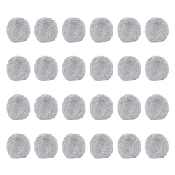 24 piezas de ventana limpiador de ventana de tela de tela de llanura Piezas de aspiradora Robot Robot Aspirador de trapeador húmedo Compatible con Hob en oferta