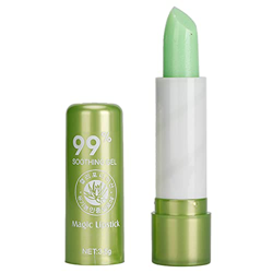 Brillo Labial,ANGGREK Bálsamo Labial Teñido Aloe Vera Hidratante Cambio de Color Bálsamo Labial Brillo Lápiz Labial Herramienta de Belleza Lápiz Labia en oferta