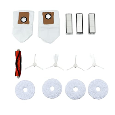 Pwshymi Kit de Cepillo Principal para Robot de Barrido, Cepillo Lateral de Repuesto, Paño de Mopa para Robot de Barrido Y Fregado Mijia B101CN