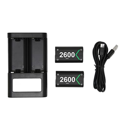 NIKOU Paquete de batería Recargable 2x2600mAh Batería con estación de Carga y Cable de Datos para One S para Series X S precio