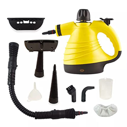 ANGELIA COMEAUX Limpiador De Vapor, Juego De Limpiador De Vapor 9 En 1, Limpiadores De Vapor De Mano Multiusos De 1500 W con Tanque De Agua De 300 Ml, características