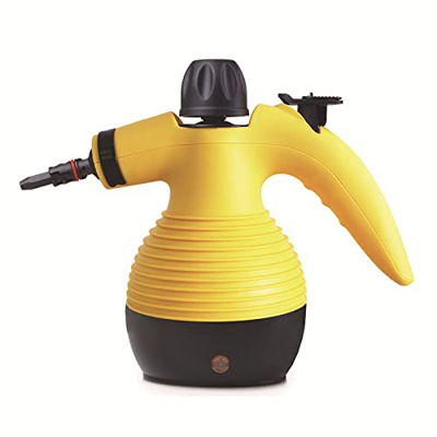 ANGELIA COMEAUX Juego De Limpiador De Vapor 9 En 1, Limpiador De Vapor, Limpiadores De Vapor De Mano Multiusos De 1050 W con Tanque De Agua De 250 Ml,