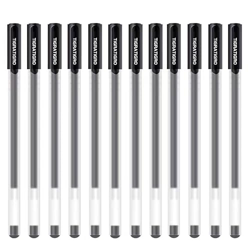 [Tigratigro] 12 bolígrafos de gel de 0,5 mm con punta de aguja, escritura hasta 850 metros (negro) en oferta