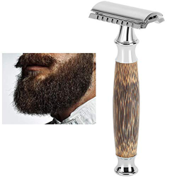 FOFY Afeitadora para Barba, Afeitadora Manual, de Bambú, Cuchilla Portátil de Doble Cara para Hombres, Vello Corporal precio