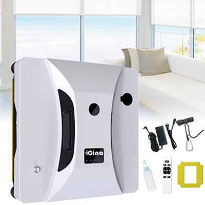 XHNCXHX Robot Limpia Cristales, Robot Limpieza de Ventanas Electrico con Control Remoto, Inteligente Aspirador Vidrio para Todas Las Superficies Lisas