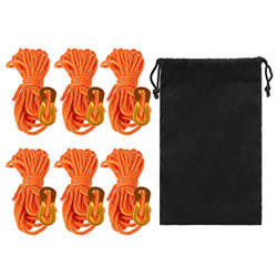 LAOJIA Cuerda de la Tienda, Juego de Tensor de Cable de Tienda de 13 mm de 3 mm Cuerda Reflectante con ajustador Tienda de toldo de Camping Guyline características